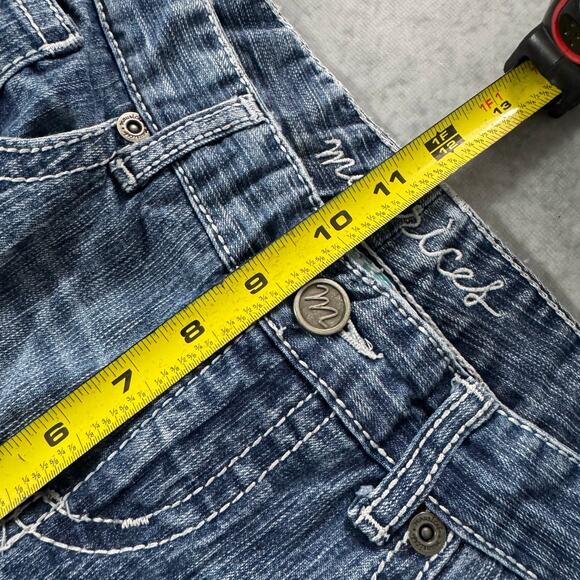 Maurices Flare Jeans Medium Wash Bootcut Denim - Size: 9/10 Short - Picture 5 of 9
